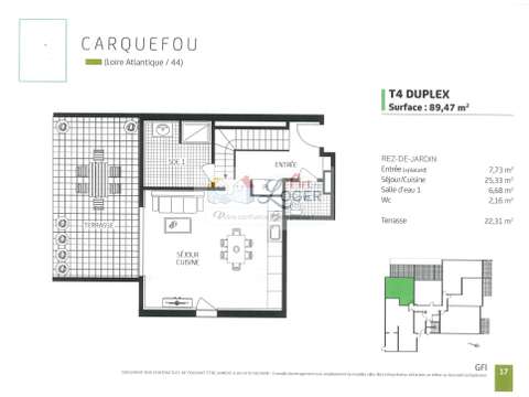 Vente appartement 3 pièces