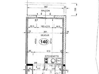 Vente Studio 1 pièce