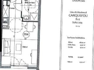 Vente appartement 2 pièces