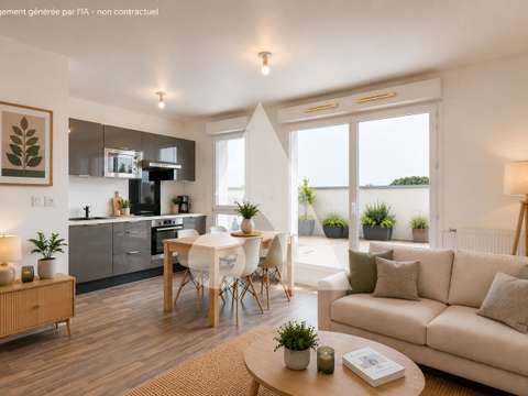 Vente appartement 3 pièces Carquefou 44