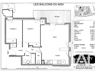 Vente appartement 3 pièces