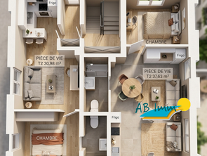 Vente Appartement 2 piècesCaudan