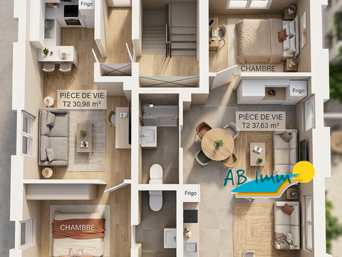 Vente appartement 2 pièces Caudan 56