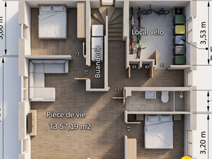 Photo Vente appartement Caudan