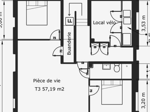 Vente appartement 3 pièces