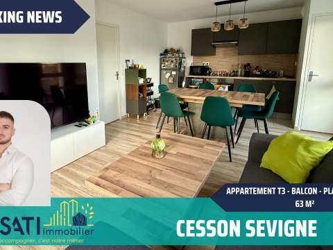 Vente appartement 3 pièces Cesson-Sévigné 35