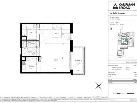 Vente appartement 2 pièces