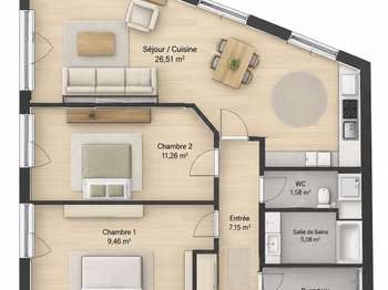 Vente appartement 4 pièces Vente appartement 4 pièces