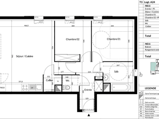 Vente appartement 3 pièces