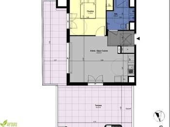 Vente appartement 2 pièces Châteauneuf-Grasse 06