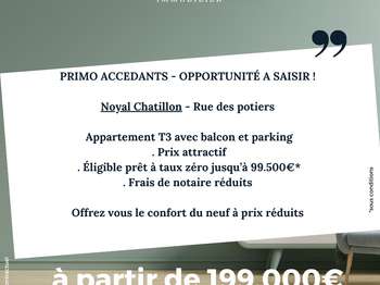 Vente Appartement 3 piècesChatillon-sur-seiche