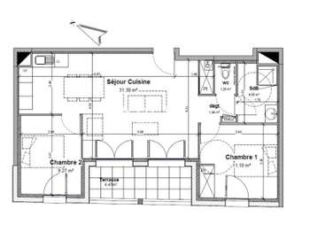 Vente appartement 3 pièces Vente appartement 3 pièces
