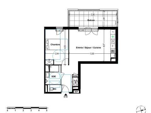 Vente appartement 2 pièces