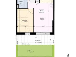 Vente appartement 2 pièces