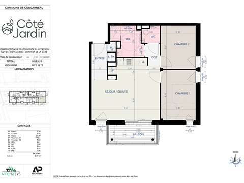 Vente appartement 3 pièces