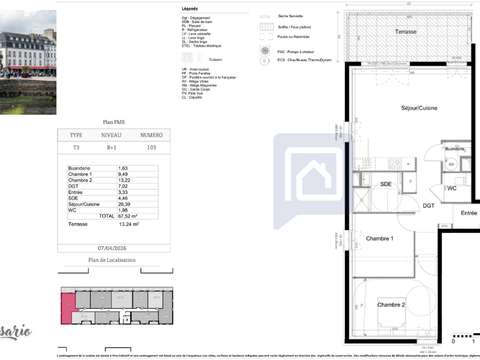 Vente appartement 3 pièces
