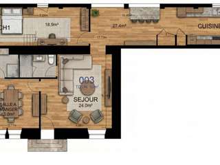 Vente appartement 3 pièces