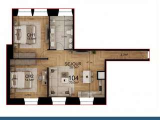 Vente appartement 3 pièces