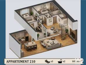 Vente Appartement 3 piècesConfolens