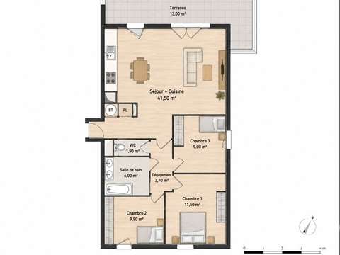 Vente appartement 4 pièces Vente appartement 4 pièces