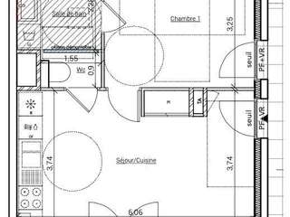 Vente appartement 2 pièces