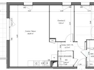 Vente appartement 3 pièces