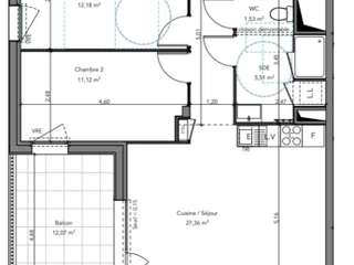 Vente appartement 3 pièces