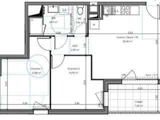 Vente appartement 3 pièces