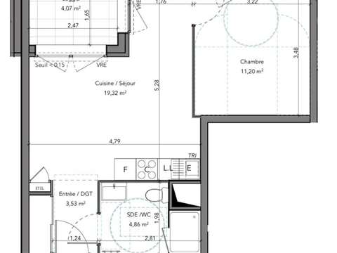 Vente appartement 2 pièces