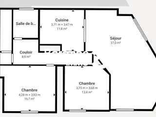 Vente appartement 3 pièces