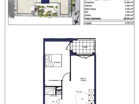 Vente appartement 2 pièces