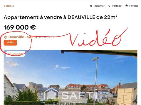 Vente appartement 1 pièce Deauville 14