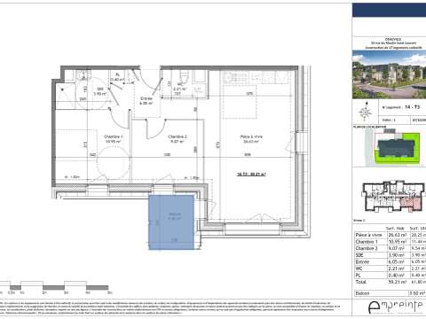 Vente appartement 3 pièces
