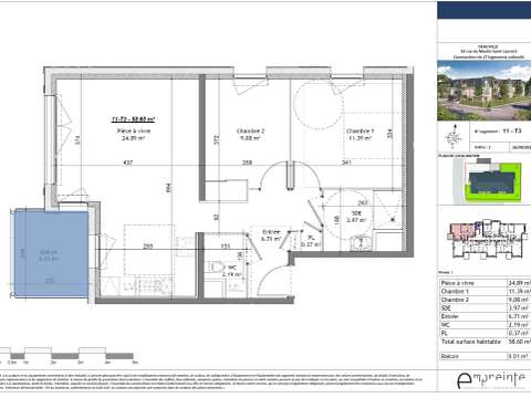 Vente appartement 3 pièces Deauville 14