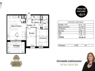 Vente appartement 2 pièces
