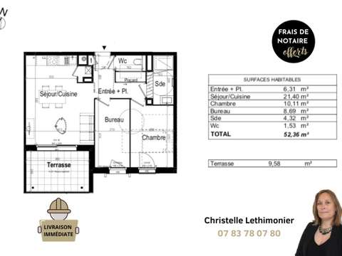 Vente appartement 2 pièces