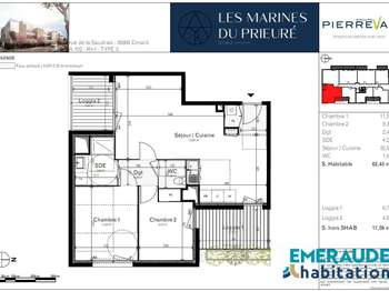 Vente appartement 3 pièces
