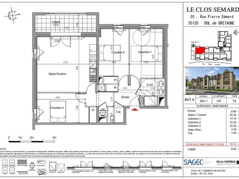 Vente appartement 4 pièces Vente appartement 4 pièces