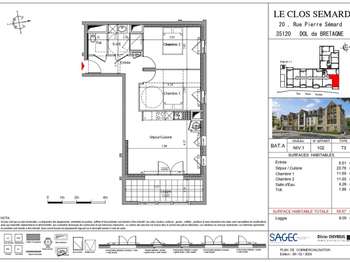 Vente Appartement 3 piècesDol-de-Bretagne