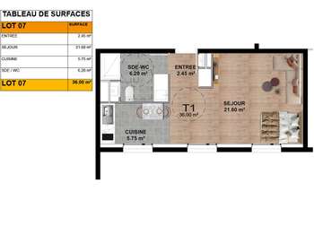 Vente appartement 1 pièce