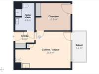 Vente appartement 2 pièces Vente appartement 2 pièces