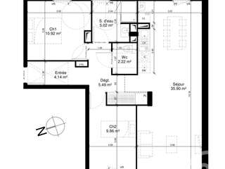Vente appartement 3 pièces