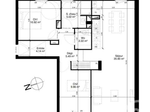 Vente appartement 3 pièces