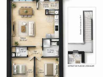 Vente appartement 3 pièces Vente appartement 3 pièces