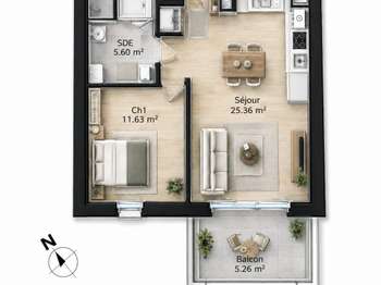 Vente appartement 2 pièces Vente appartement 2 pièces