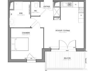 Vente appartement 2 pièces