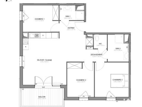 Vente appartement 4 pièces Draguignan 83