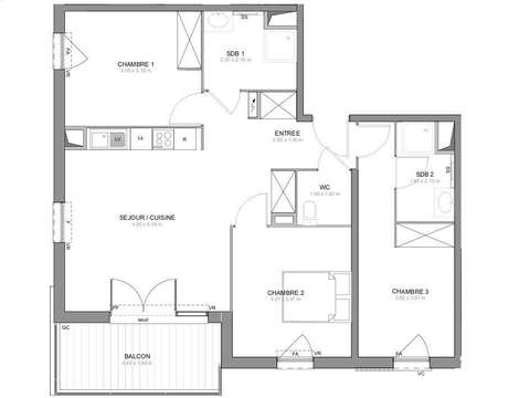 Vente appartement 4 pièces Draguignan 83