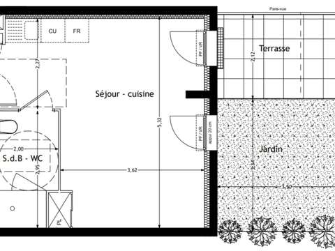 Vente appartement 1 pièce