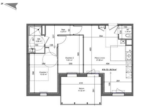 Vente appartement 3 pièces Vente appartement 3 pièces